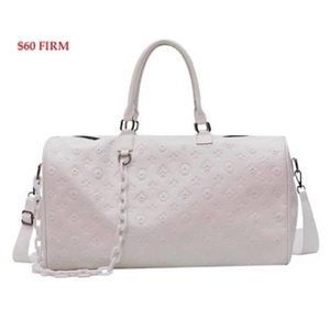 NEW L*V Inspired WHITE Weekender Travel Duffle Bag